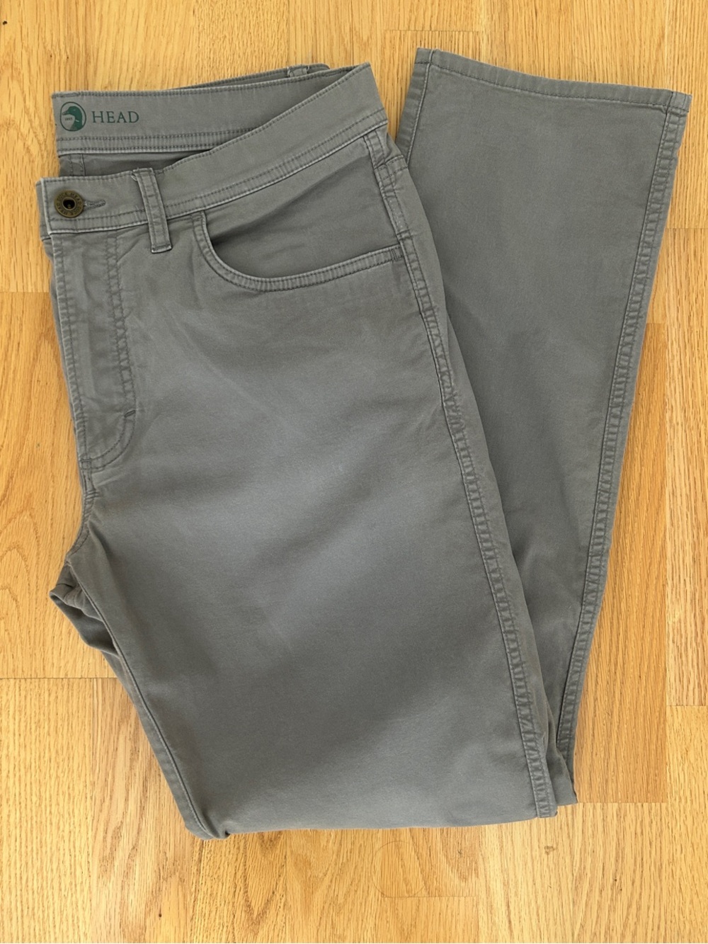 Duck Head Men's Straight-Leg Chinos in Gray